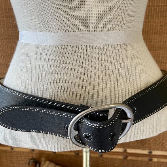 Leather Accessories - Black Leather Belt